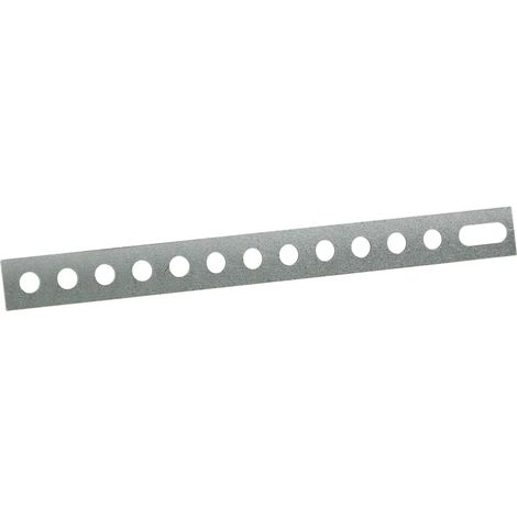 Bande perforee t 0.8mm galvanisee x10
