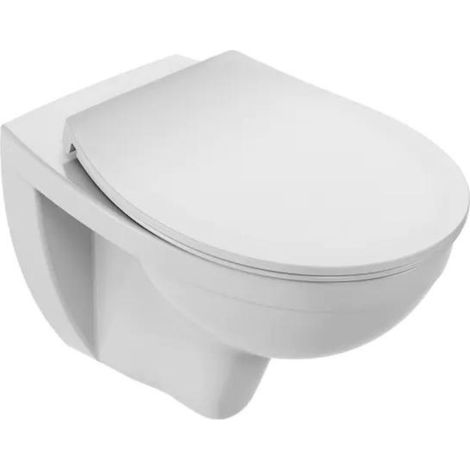 WC suspendu sans bride JACOB DELAFON Patio + abattant extra plat