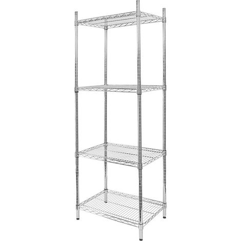 Verchromtes Catering-Regal Mega-M 4-stöckiges H-180 L-60 G-45 N (1/5)