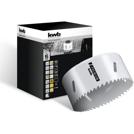 Scie cloche bi-métal HSS Ø 95 mm, 8% allié au cobalt avec denture Vario progressive et haute précision pour une utilisation polyvalente (1/5)