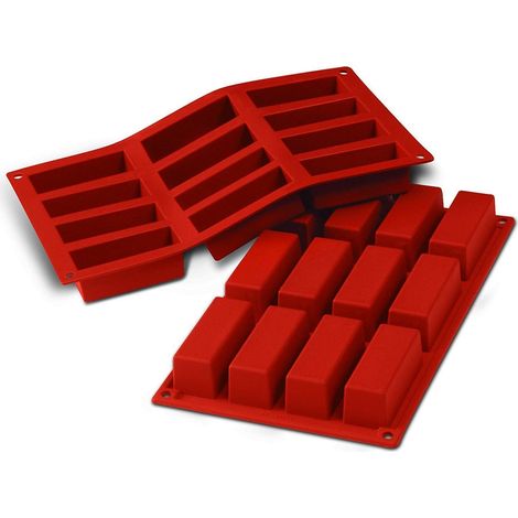 Silikon-Kuchenform mit 12 Mulden, Terrakotta
