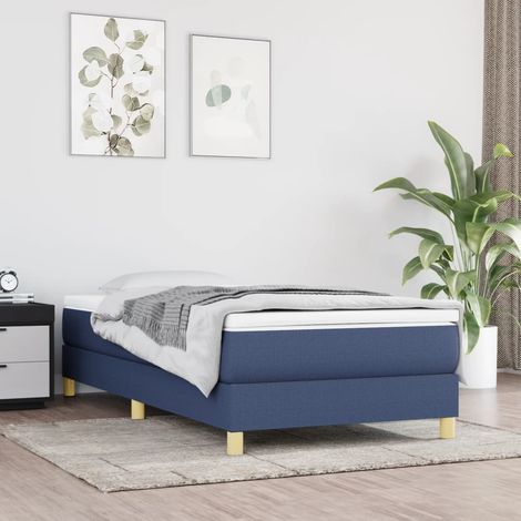 Sommier à ressorts de lit Résistant et confortable,Sommier /Support à Lattes pour Adulte Enfant Bleu 80x200 cm Tissu BVM57302 (1/5)
