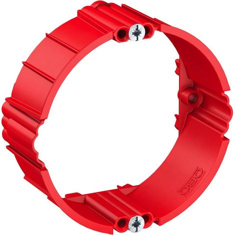 OBO Bettermann UP Putzausgleichsring für Unterputzdose Ø60mm, H24mm Polystyrol signalrot, 25 Stück, 2003744
