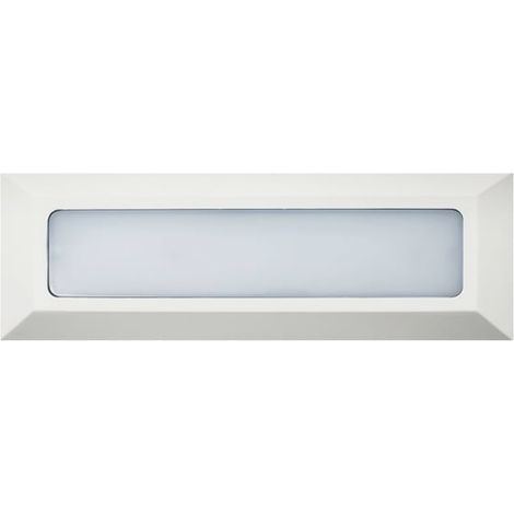 IluminaShop - Baliza de Superficie LED Long Rectangular Blanca 5W IP54 Blanco Neutro 4000K