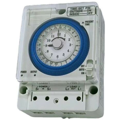 Horloge quotidienne analogique Commutateur de minuterie mcanique Commutateur d\'heure (1/4)