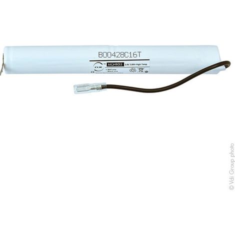 NX - Batterie eclairage secours 2x 18700 ST4 + Faston 2.8 2.4V 3.8Ah (1/4)
