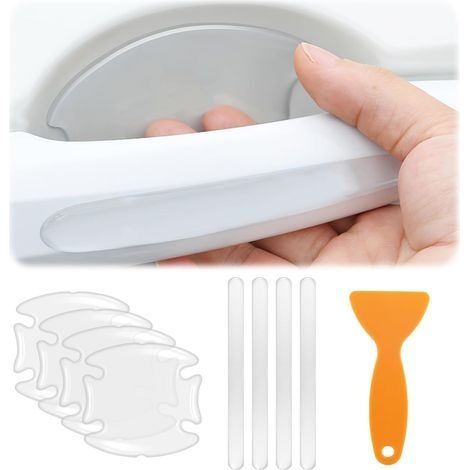8 PCS Films de Protection pour Poignée de Voiture, Protection Poignee Porte Voiture, Autocollant Transparent Anti-Rayures pour Poignée de Porte, Protège Efficacement Votre Voiture, Protection Voitu