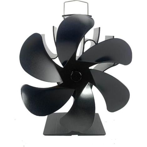 Stove fan, 6 blades, fireplace fan, wood stove fan with intelligent design that contributes to faster heating in living spaces.--DTEKGAZ