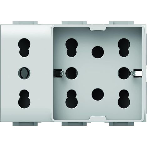 Side Unika Compatible avec Vimar Plana, 250 V, Blanc (1/5)