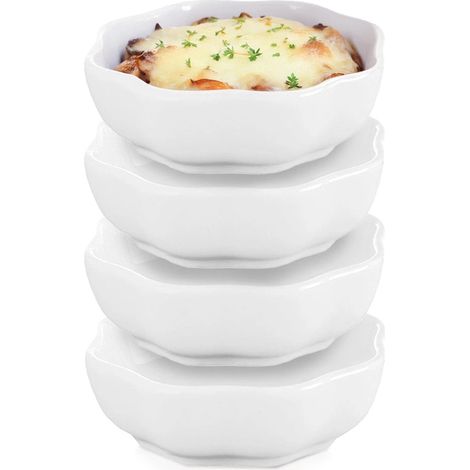 Keramik-Snackschalen, 50 ml, 4er-Set, mikrowellengeeignet