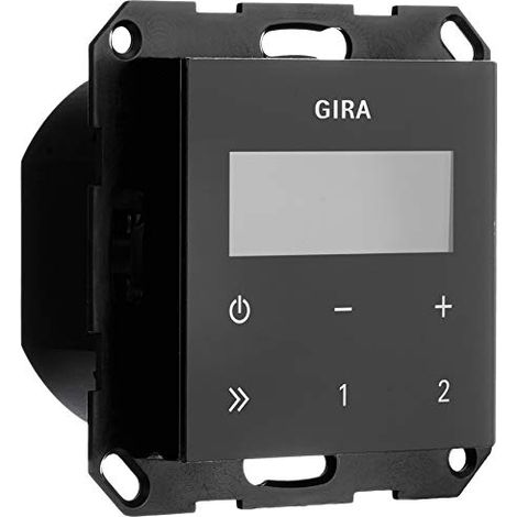 GIRA 228405 RADIO RDS INCORPORATA SENZA ALTOPARLANTI VETRO NERO (1/4)