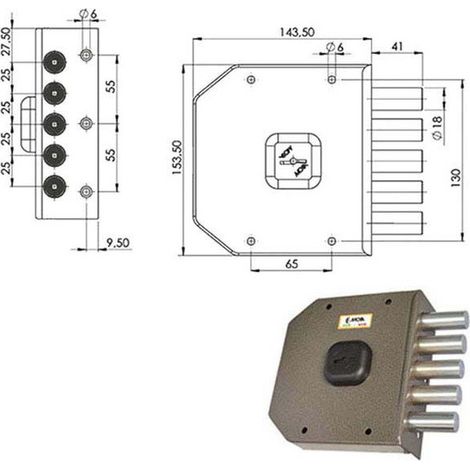 Serrure Sic.Semplice Dx Dm G411 Moia