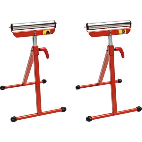 2er Set Vollmetall Rollenbock Rollbock Stützbock Arbeitsbock bis 60 kg (1/5)