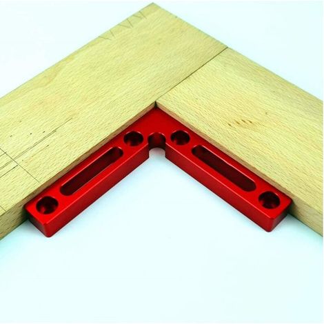 royaluxe - Lot de 1 Pince à angle droit à 90 degrés, pince à angle droit en alliage d'aluminium, outil de soudage en métal(rouge) (1/4)