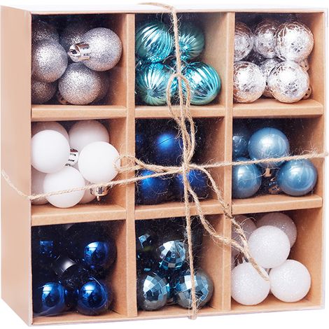 Boule De Décoration De Noël - 99 Pièces 3 cm En Plastique Résistant - Pour Arbre De Noël Guirlande Couronne Fête Mariage Décor Intérieur Extérieur (1/5)