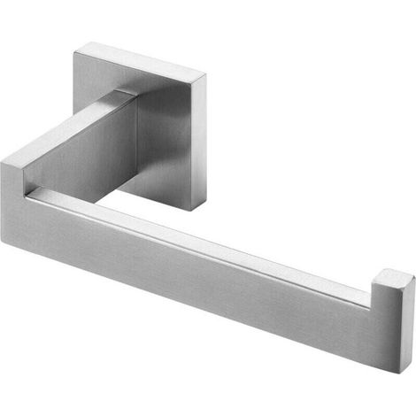 Portarrollos de papel higiénico de acero cepillado, soporte para rollo de acero inoxidable, portarrollos de papel higiénico para baño y cocina (cuadrado) (1/3)