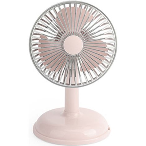 Ventilateur USB Vintage Portable - Petit Ventilateur Électrique Léger Rose pour Été (1/5)