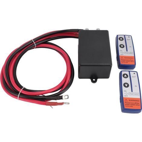 250A 12V elektrisches Seilwindenrelais mit Seilwindensteuergerät und 2 Fernbedienungen für ATVs, Traktoren und Kräne. (1/5)