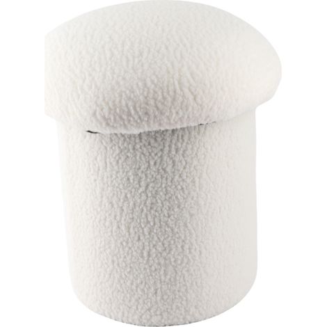 Tabouret repose-pieds Rond en Pin Massif Confortable et Élastique Design Moderne Compact Idéal Salon Chambre Décoration Intérieure (1/5)