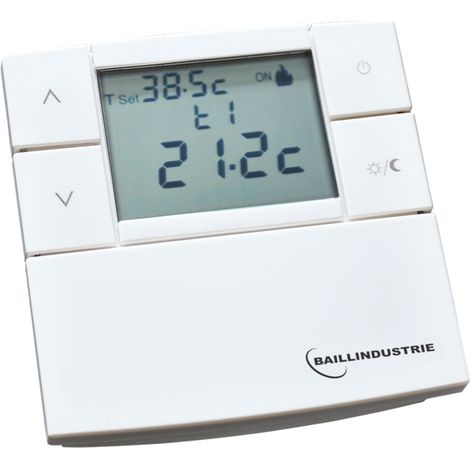 Thermostat digital filaire 3V – Précision de température – Compatible avec systèmes de chauffage – THF3V – Baillindustrie