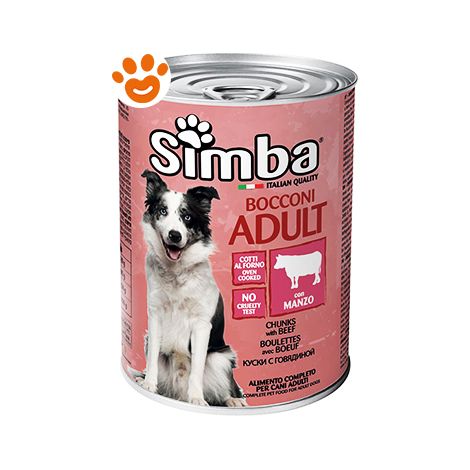 Monge Simba Dog Adult Manzo - Monge Simba Dog Adult Manzo - Lattina Da 415 Gr (1/2)