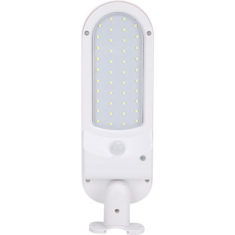 Lampe solaire LED d'extérieur pour jardin, applique murale à détection de présence humaine, étanche IP65, blanche (1/5)