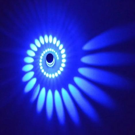 Luminaire mural LED 3 wattslampe murale en aluminiumlampe pour salle de bainlampe murale moderne - Bleu Odipie (1/4)