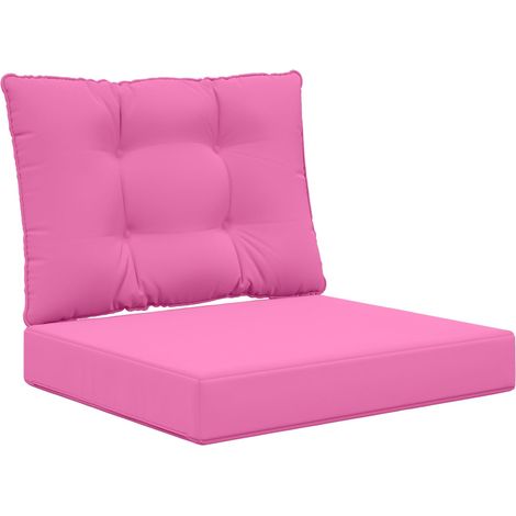 Maison Exclusive - Cuscino per divano da esterno 2 pcs Rosa Poliestere
