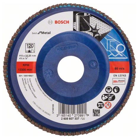 Plato pulidor X571 Best for Metal Ø 115 mm  BOSCH 2608607337 (1/4)