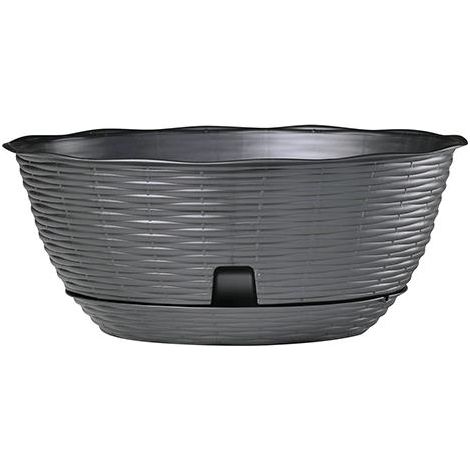 Ciotola per fiori 'paglia' - Specifiche: Ø cm 40xh.17 lt.12,5 - Colore: Panna - 10 pz
