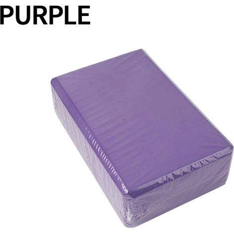 Cube de construction de yoga (violet), brique de Pilates, équipement de fitness à domicile en EVA (1/5)