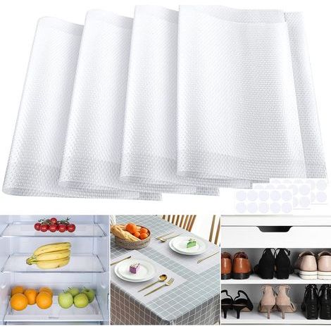 Kühlschrank-Schutzmatte – lebensmittelechtes EVA – 45 x 30 cm – rutschfest, wasserdicht, zuschneidbar – 8er-Pack (1/5)