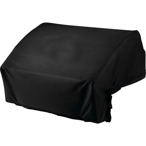 Housse de protection pour barbecue encastrable noire 81x66x61 cm, housse de protection en polyester 210D imperméable avec sangle de fermeture, housse de protection coupe-vent résistante aux UV pour ba (1/5)