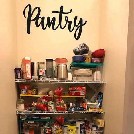 Panneau décoratif mural en métal « Garde-manger » pour la maison, la cuisine, le restaurant, le café ou le magasin. (1/4)