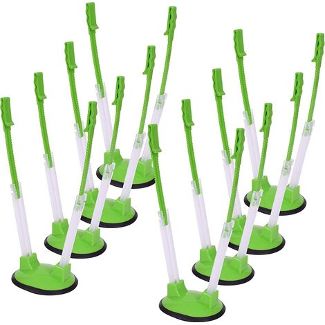 Lot de 8 supports de sacs Home Times, clips de rangement pour sachets alimentaires, porte-sacs congélation/ziploc, organiseur pour préparation de repas, étagère à pochettes plastique (1/5)