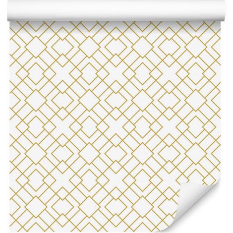 Carta da parati moderna con motivo geometrico per soggiorno e camera da letto, 50x1000 cm (1/5)