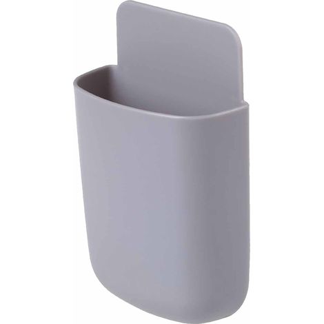 Télécommande Boîte de Rangement Murale, Support Téléphone Multifonctionnel, Design Élégant et Solide, Gris pour Salon Chambre (1/5)