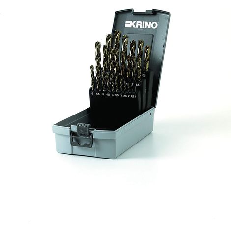 Krino 01229302 HSS-G Set 25 Pezzi Punte rettificate Speedmaster per Acciaio (1/4)
