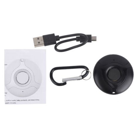 Nouveau Désinsectiseur Électronique Portable USB Rechargeable Anti-Moustiques Ultrasons Repousseur de Rats et Insectes pour Jardin avec Batterie Incluse Noir - KZQ (1/5)