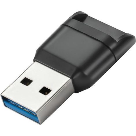 Adaptateur lecteur de cartes mémoire USB 3.0 haute vitesse, noir (1/5)