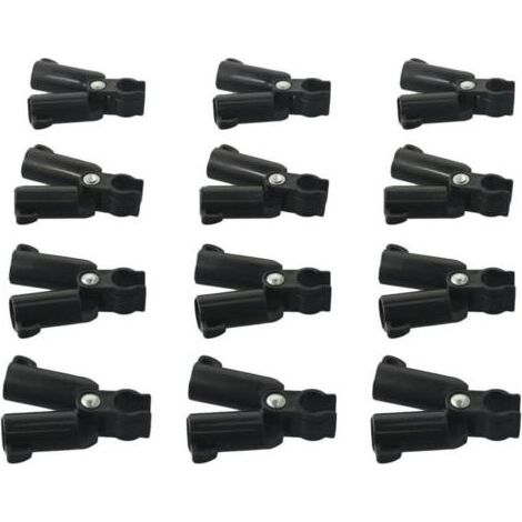 Connecteurs de tuteur de plantes, clip fixe de joint de connexion de type A, clip de connecteur de treillis pour plantes grimpantes pour cages à tomates et plantes grimpantes (16 mm) (1/4)