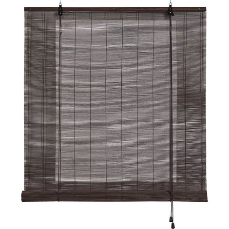 Tenda avvolgibile in bambù wengé ocra 120x175 cm Cintacor - Storplanet (1/3)