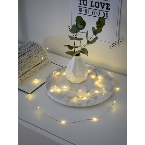 Konstsmide 1461-160 Micro guirlande lumineuse pour l'intérieur à pile(s) Nombre de lumière 40 LED blanc chaud Longueur éclairée: 3.9 m S873351