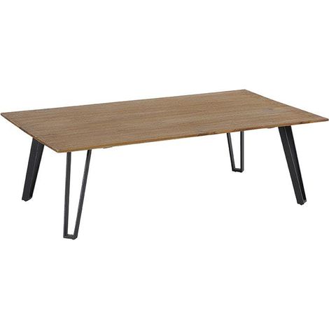 Table basse en teck pieds épingle BOMBAY