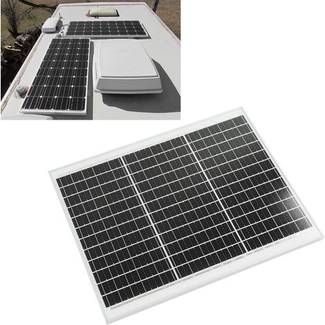 50W 18V wasserdichtes monokristallines Solarmodul, geeignet für Autos, Boote, Anhänger und Wohnmobile (ohne Batteriespeicher) (übergewichtig und übergroß) (1/5)
