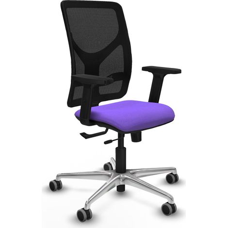 Sedia ergonomica piqueras y crespo Motilla nero alluminio (1/2)