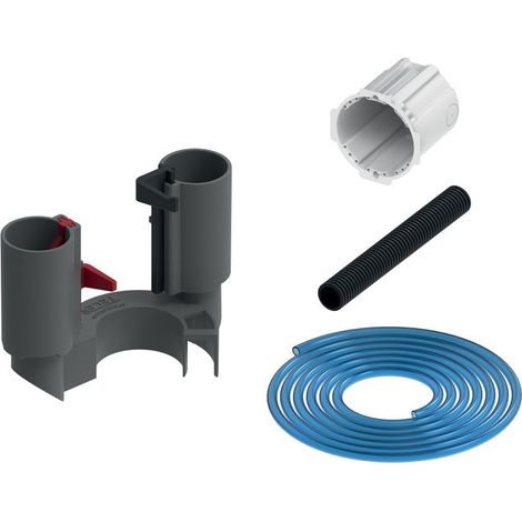 TECEflushpoint Rohbauset, pneumatische Fernauslösung, für (1/2)