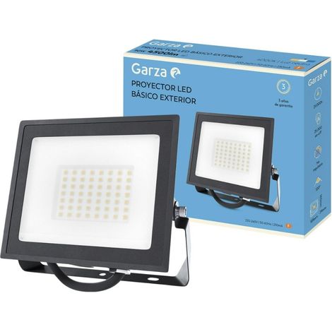 Garza Proyector led negro 50w 4500 lumenes 4000k ip65