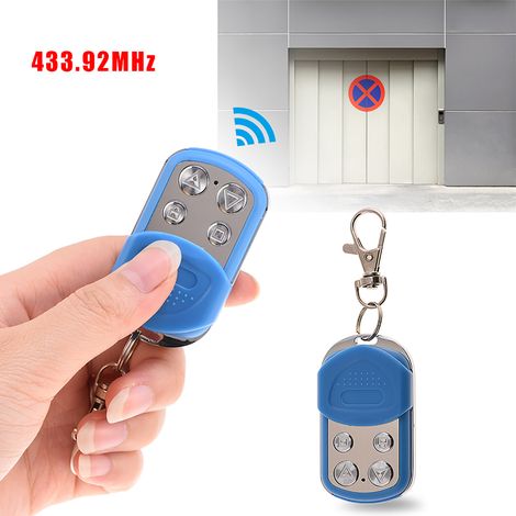 Duplicateur de télécommande RF 4 canaux 433,92 MHz pour alarme de voiture, portail, porte de garage, copie rapide, bleu (1/5)
