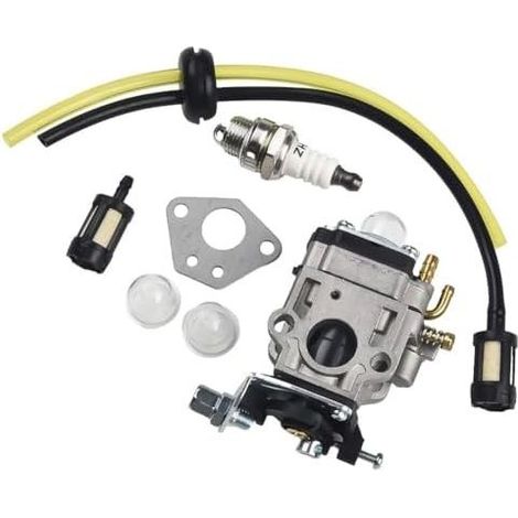 Vergaser-Reparatursatz für Florabest FBS, 43, A1 FBK, 4 B2, in 1, Parkside PBK, A1, PBS Freischneider – 2 Ersatzteile (1/5)